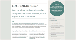 Desktop Screenshot of firsttimeinprison.co.uk